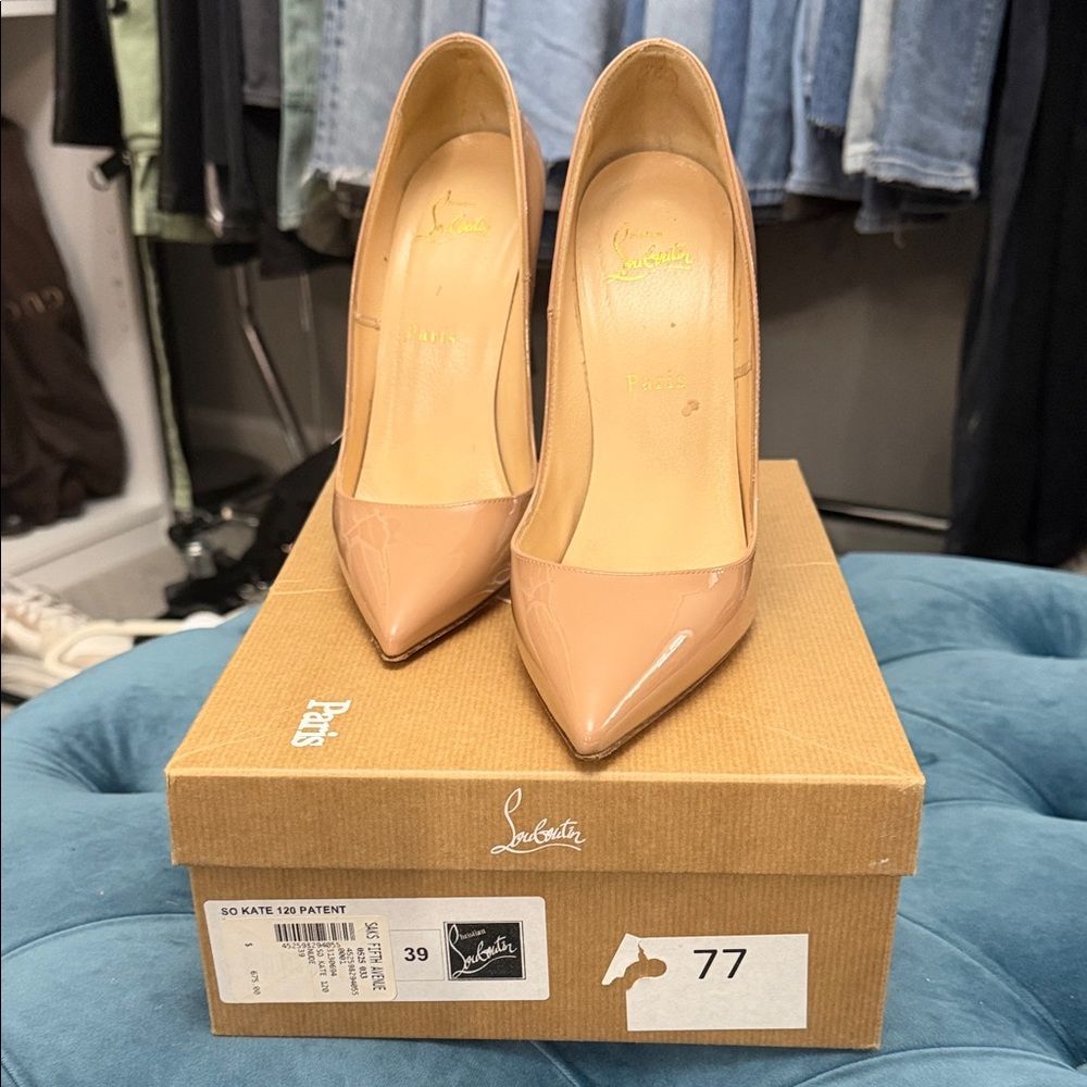 Christian Louboutin Beige Patent So Kate